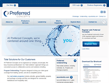 Tablet Screenshot of preferredconcepts.com
